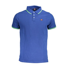 Camisa polo de algodão azul Noruega 1963