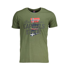 Camiseta de algodão verde Noruega 1963