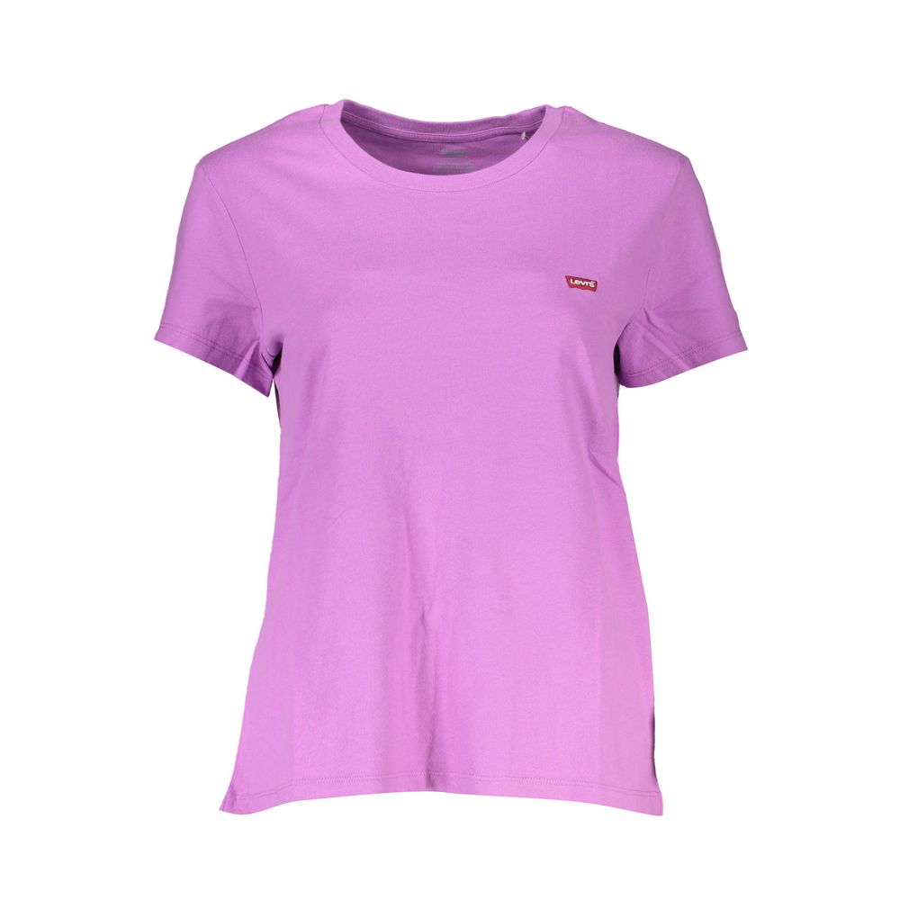Tops e camiseta de algodão roxo da Levi's