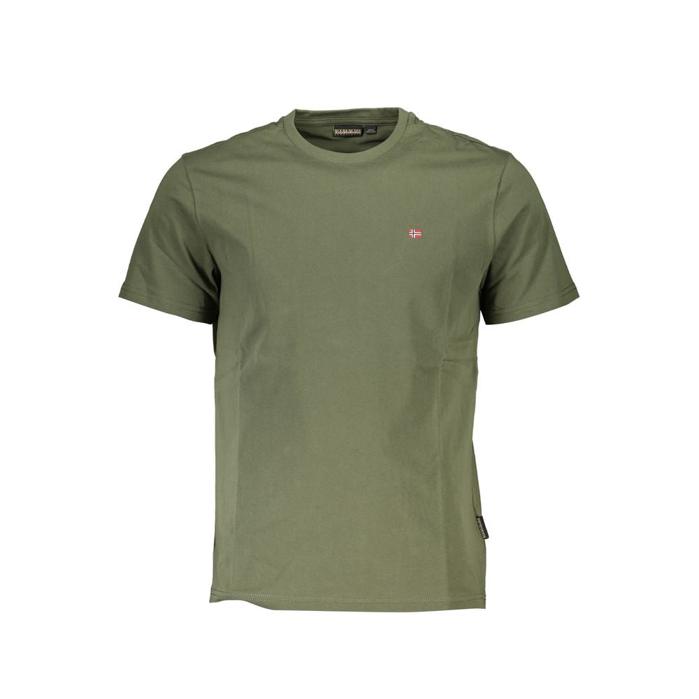 Camiseta de algodão verde Napapijri