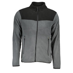 Suéter de poliéster cinza da Noruega 1963