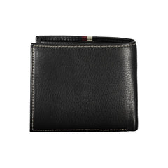 Carteira de couro preta Tommy Hilfiger