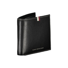 Carteira de couro preta Tommy Hilfiger