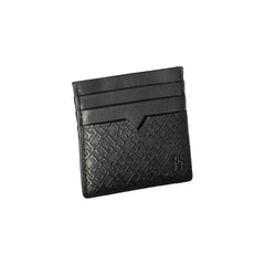 Carteira de couro preta Tommy Hilfiger