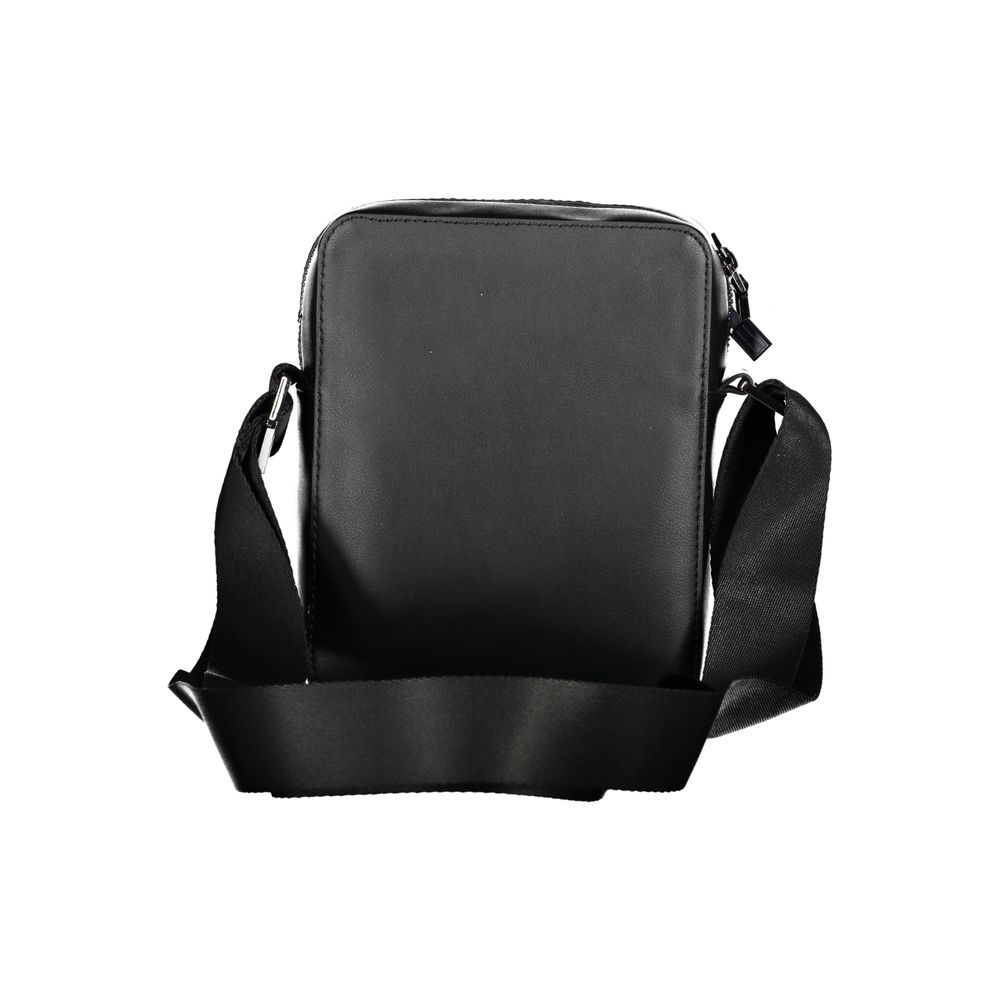 Bolsa de ombro Tommy Hilfiger preta de polietileno