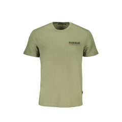Camiseta de algodão verde Napapijri