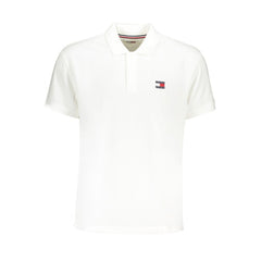 Camisa polo branca de algodão Tommy Hilfiger