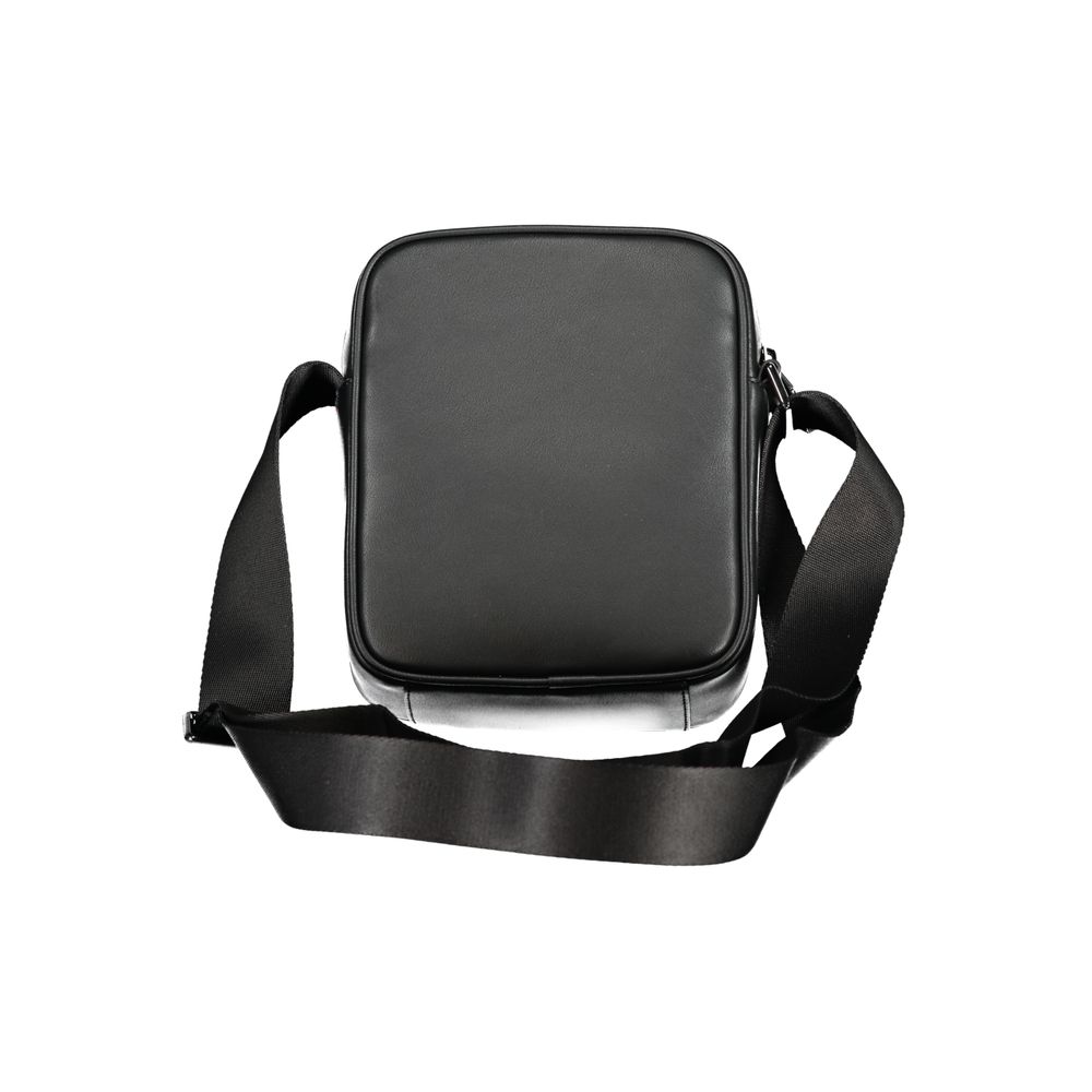 Bolsa de ombro Tommy Hilfiger preta de polietileno
