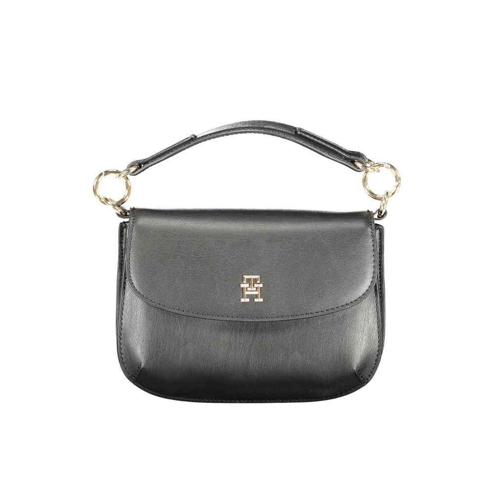 Bolsa Tommy Hilfiger Preta de Polietileno