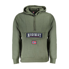 Suéter de algodão verde Noruega 1963