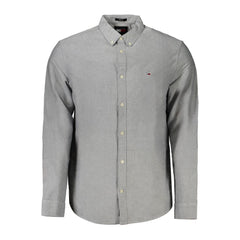 Camisa de algodão azul Tommy Hilfiger