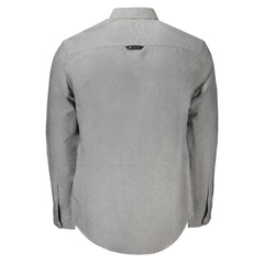 Camisa de algodão azul Tommy Hilfiger