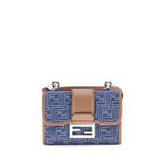 Bolsa de ombro jeans baguette Fendi