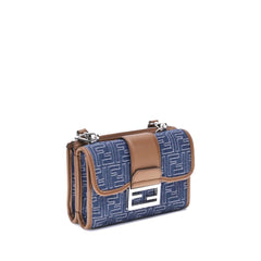Bolsa de ombro jeans baguette Fendi