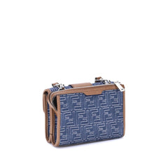 Bolsa de ombro jeans baguette Fendi