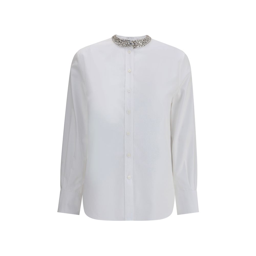Camisa Alexander McQueen com gola enfeitada
