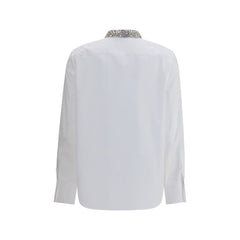 Camisa Alexander McQueen com gola enfeitada