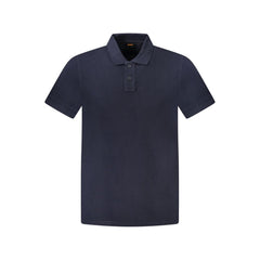 Camisa polo de algodão azul Hugo Boss