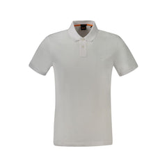 Camisa polo branca de algodão Hugo Boss