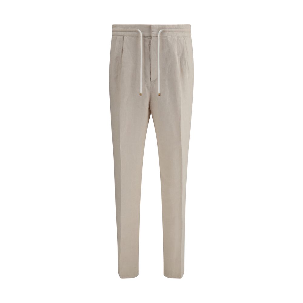 Calça de linho Brunello Cucinelli