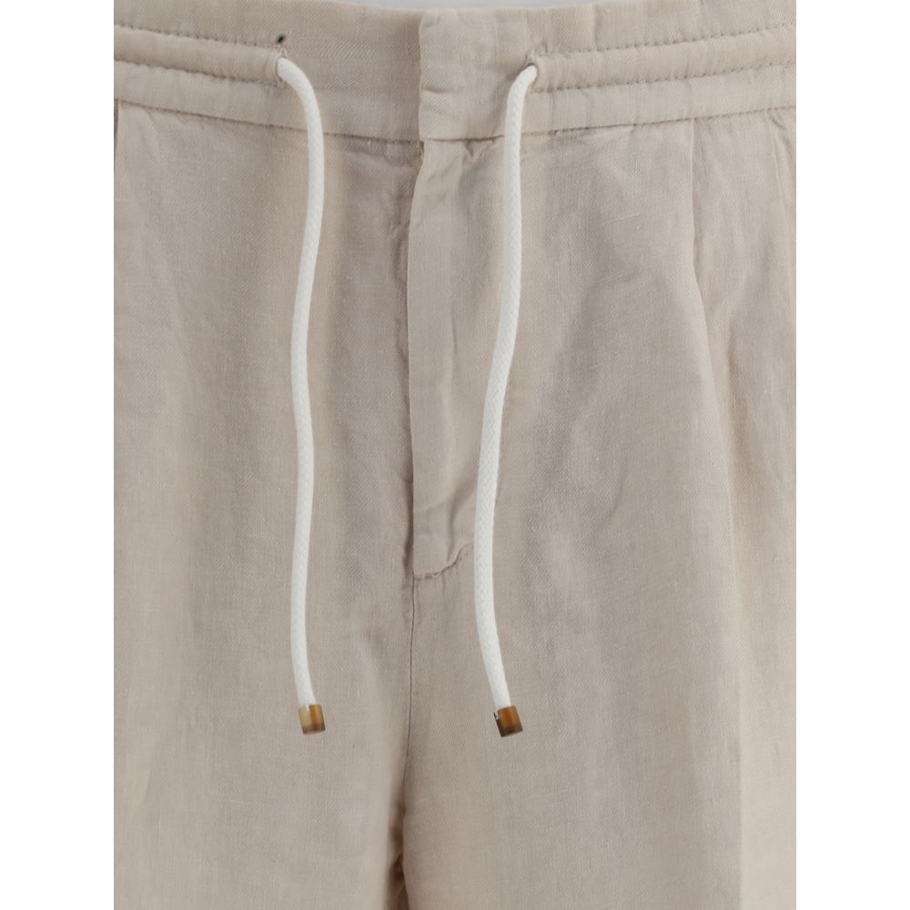 Calça de linho Brunello Cucinelli