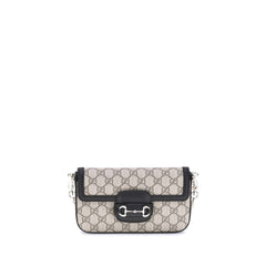 Bolsa de ombro pequena e macia Gucci Horsebit 1955