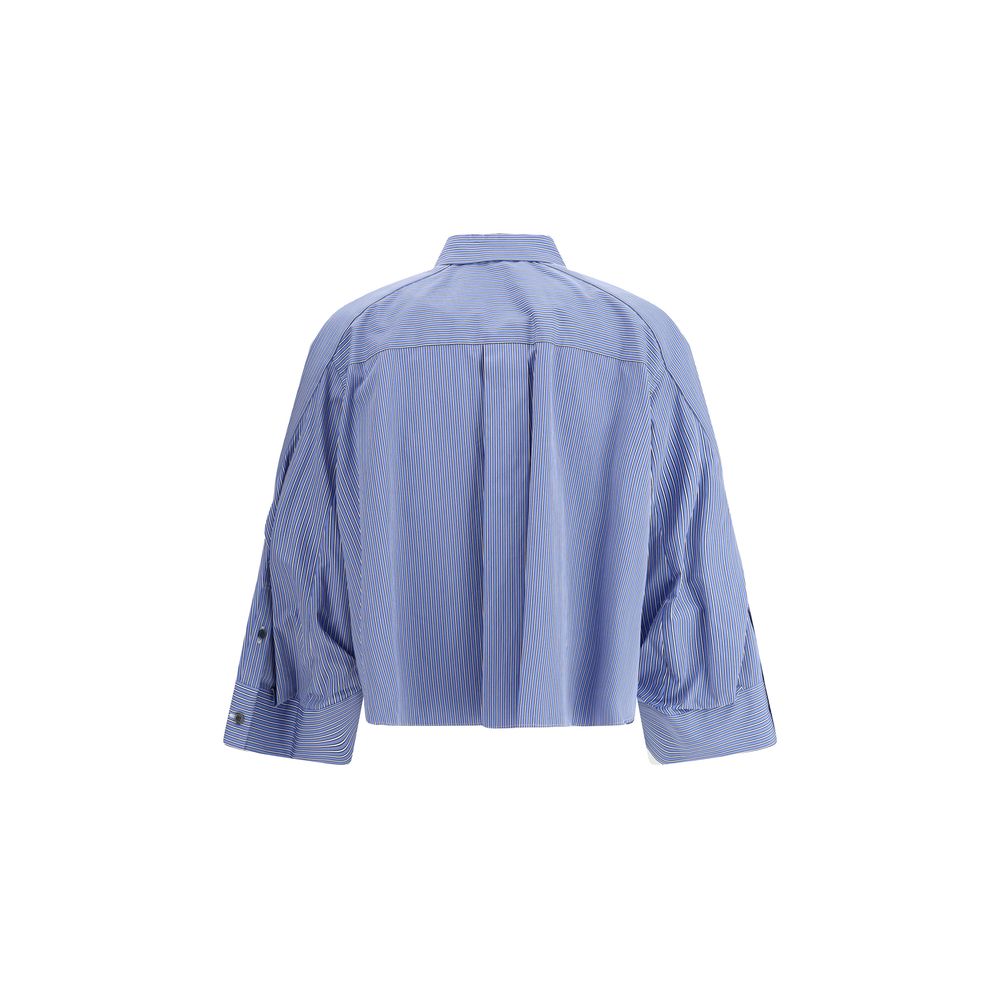 Camisa Sacai manga três quartos