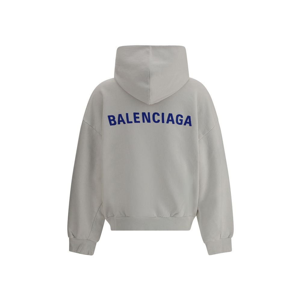 Moletom com capuz com logotipo da Balenciaga