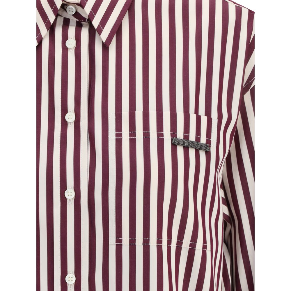 Camisa Listrada Brunello Cucinelli