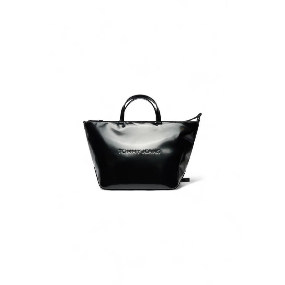 Bolsa Tommy Hilfiger Preta de Polietileno