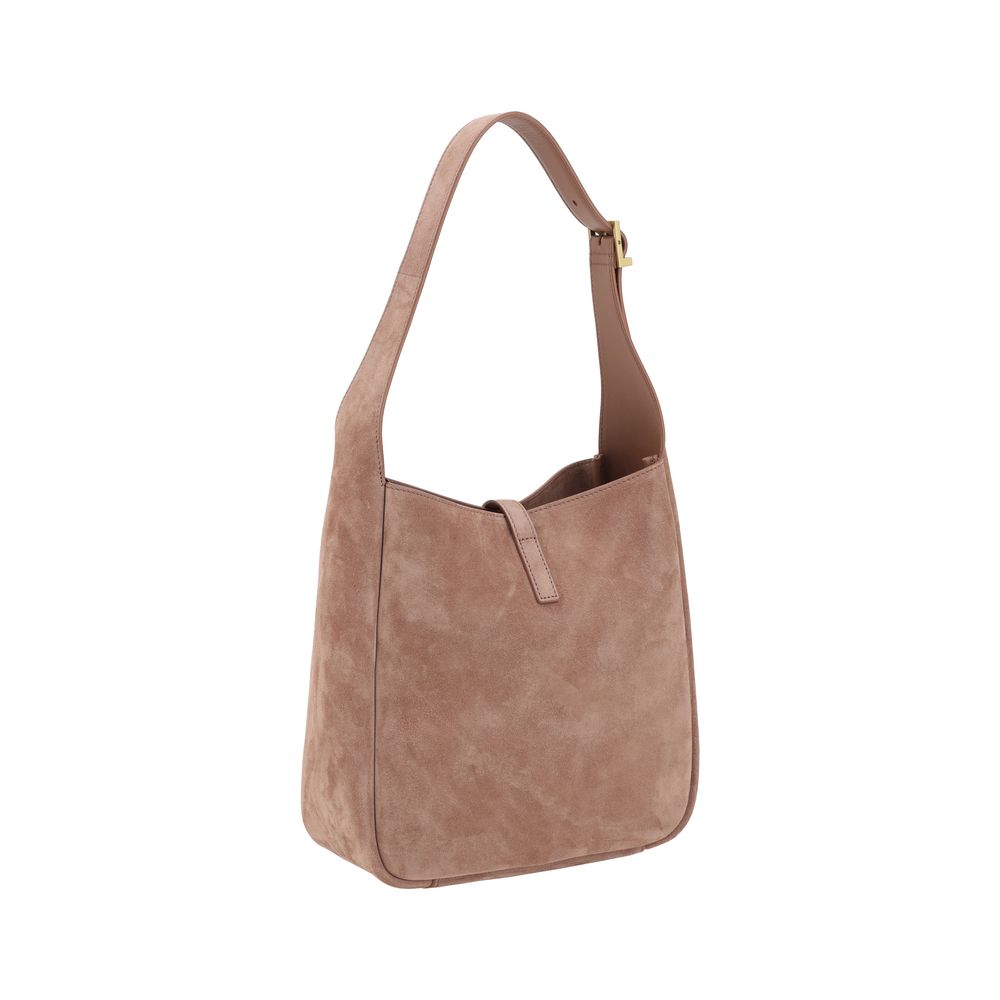 Bolsa de ombro Saint Laurent Le 5 à 7 em camurça