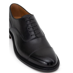 Oxfords e Derby de couro preto Dior