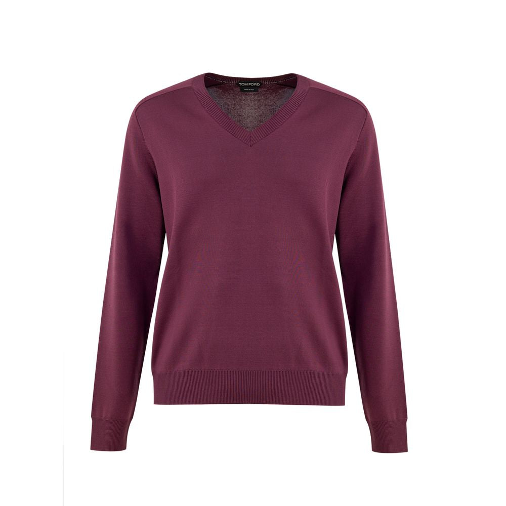 Suéter de seda roxo Tom Ford
