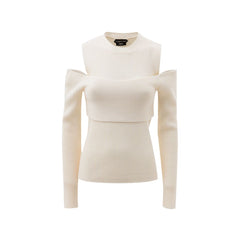Camiseta de lã branca Tom Ford