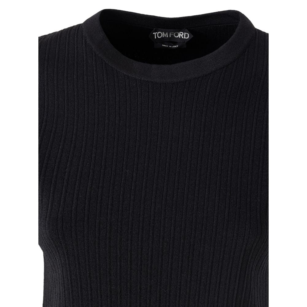 Camiseta preta de seda Tom Ford