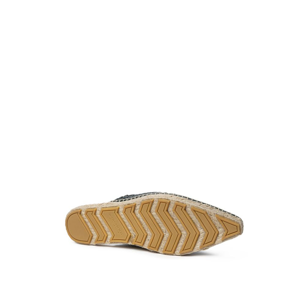 Bottega Veneta Green Leather Espadrille