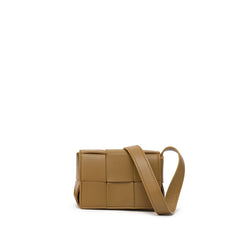Bolsa de ombro Bottega Veneta em couro marrom