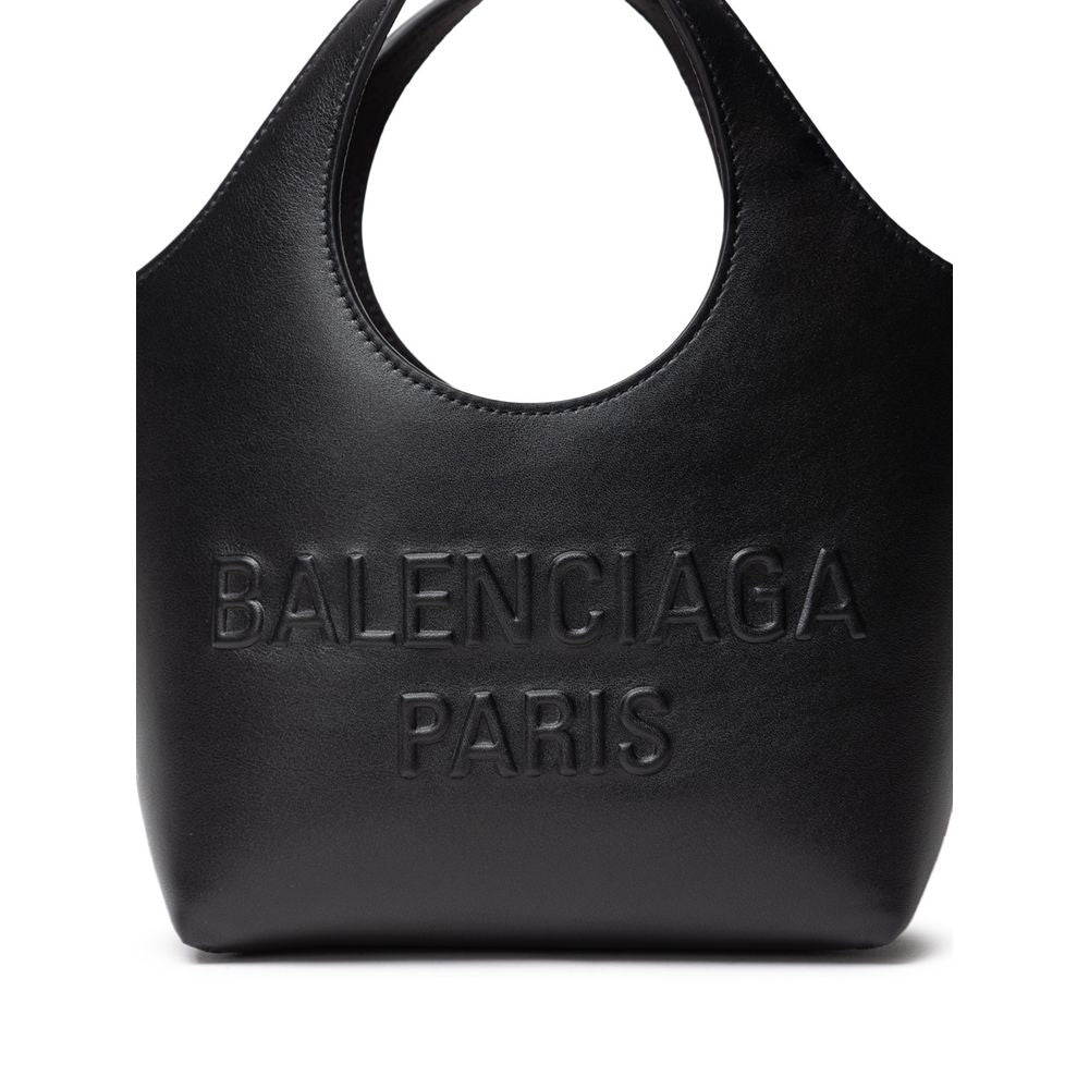 Suéter Balenciaga de couro preto