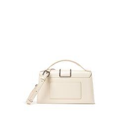 Bolsa de ombro Jacquemus em couro bege