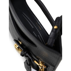 Bolsa de ombro de couro preta Tom Ford