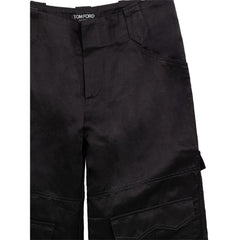 Calça cargo de viscose preta Tom Ford