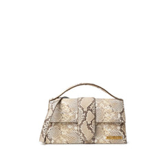 Bolsa de ombro Jacquemus em couro bege