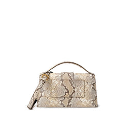 Bolsa de ombro Jacquemus em couro bege