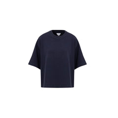 Camiseta de algodão azul Bottega Veneta