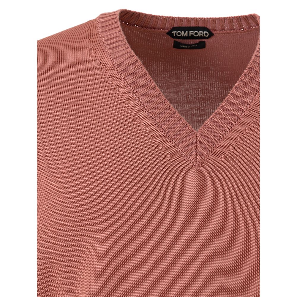 Suéter de seda rosa Tom Ford