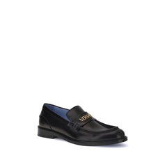 Mocassins de couro Versace