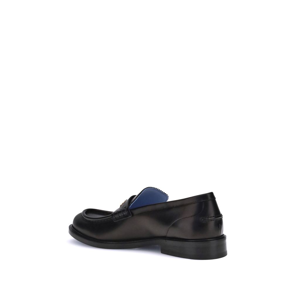 Mocassins de couro Versace