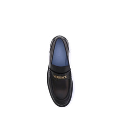 Mocassins de couro Versace