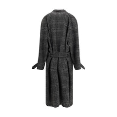 Casaco longo Balenciaga Check