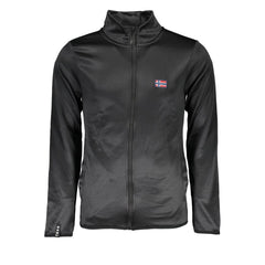 Suéter preto de poliéster da Noruega, 1963